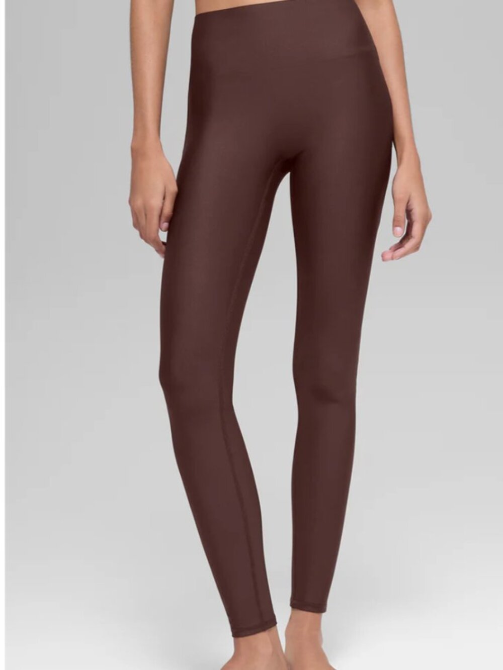 Alo Yoga Airlift High Waist Sleek Legging XS Brownstone
